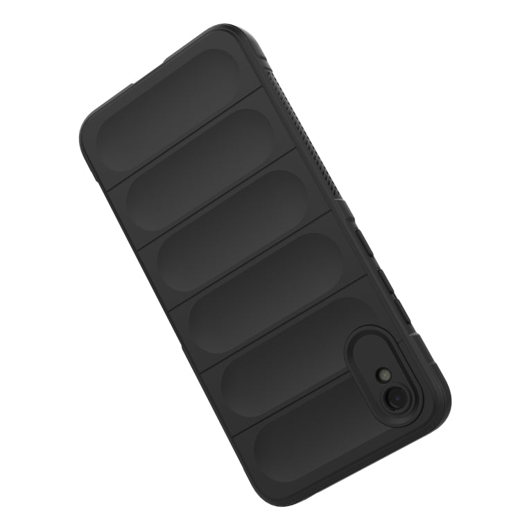 For Xiaomi Redmi 9A Magic Shield TPU + Flannel Phone Case(Light Blue)