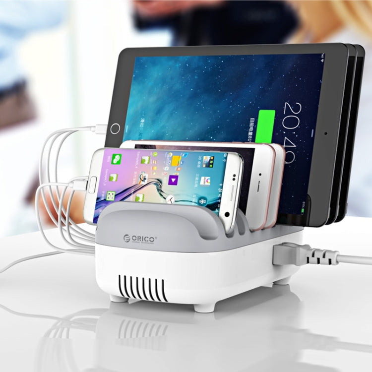 ORICO DUK-10P-DX 120W 5V 2.4A 10 Ports USB Charging Station, AU Plug(White)