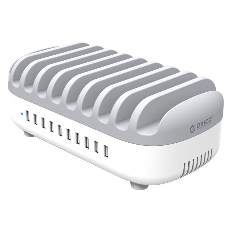 ORICO DUK-10P-DX 120W 5V 2.4A 10 Ports USB Charging Station, UK Plug(White)