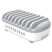 ORICO DUK-10P-DX 120W 5V 2.4A 10 Ports USB Charging Station, UK Plug(White)