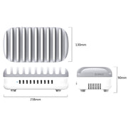 ORICO DUK-10P-DX 120W 5V 2.4A 10 Ports USB Charging Station, UK Plug(White)