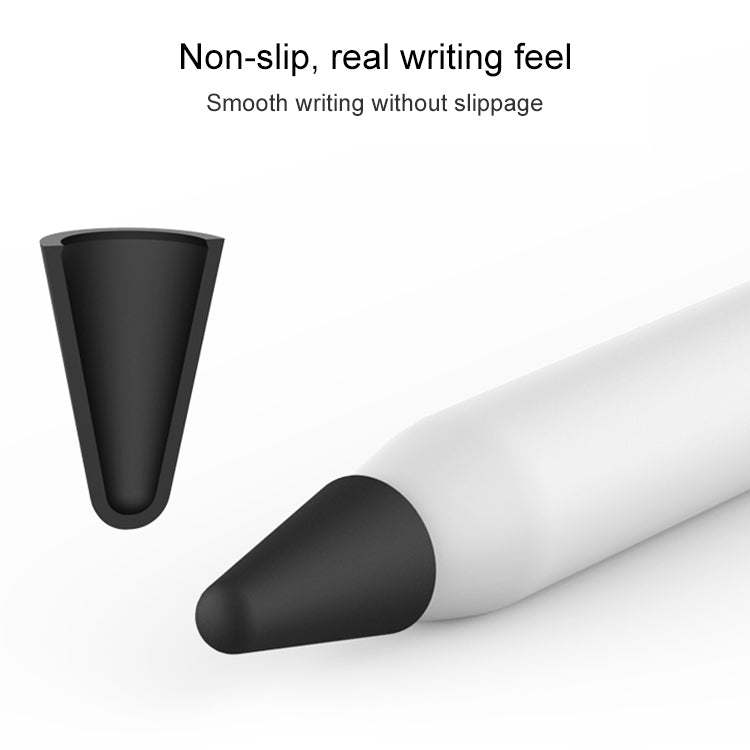 8 PCS / Set Universal Wearable Stylus Nib Cover For Apple Pencil 1 / 2(Yellow)