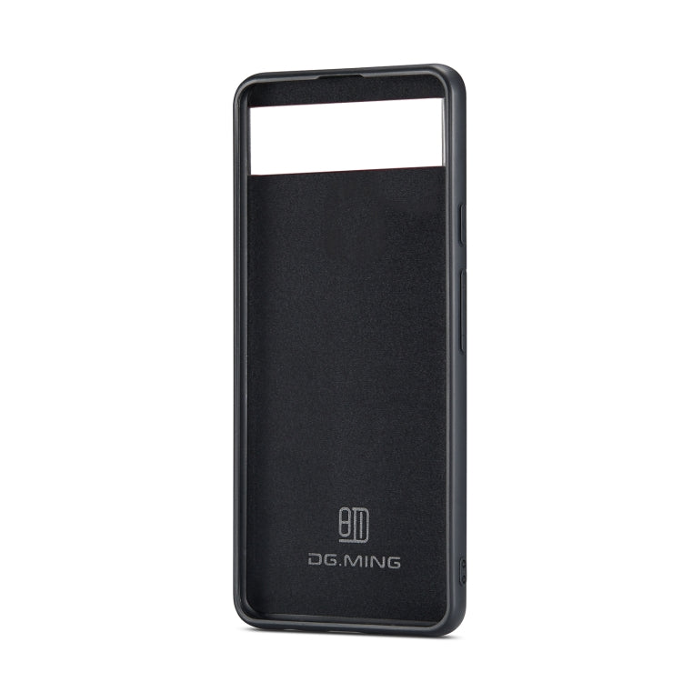 For Google Pixel 6A DG.MING M2 Series 3-Fold Multi Card Bag Phone Case(Black)