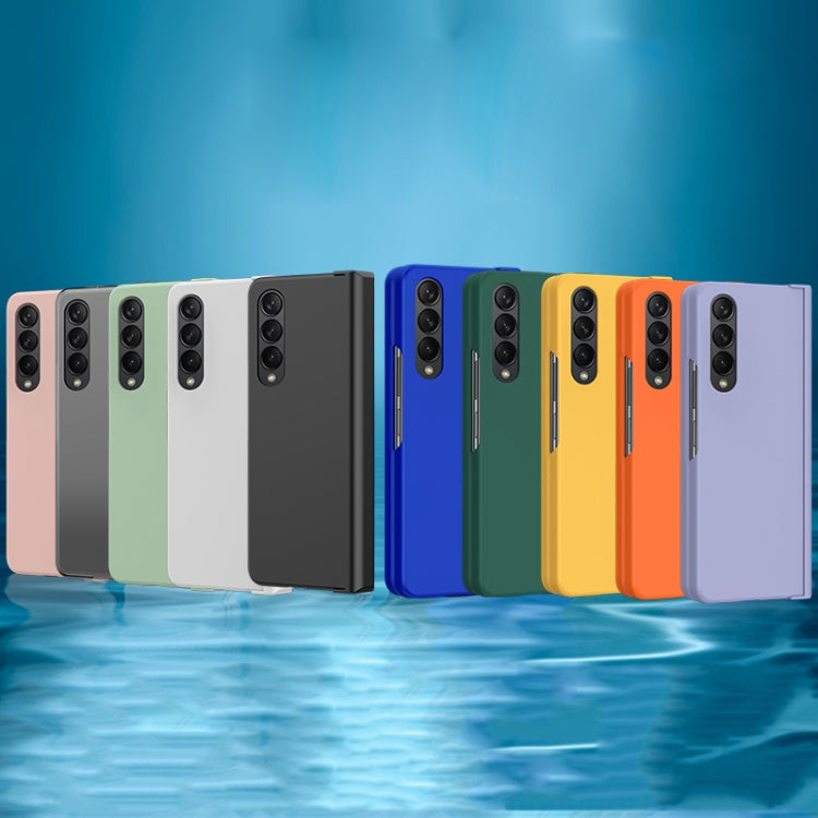 For Samsung Galaxy Z Fold4 5G PC Skin Feel Folding Phone Case(Orange)