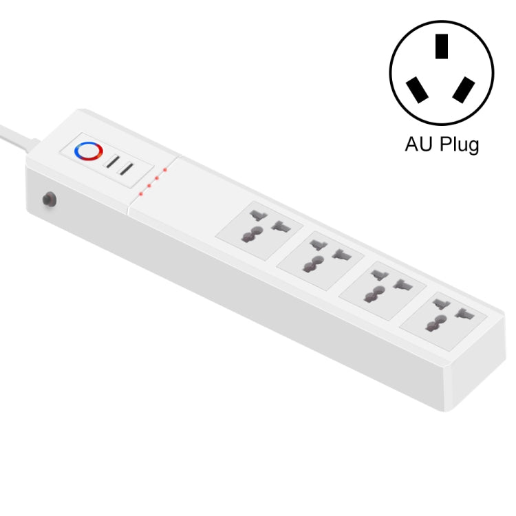 ZigBee 10A SM-SO306-M 4 Holes + 2 USB Multi-purpose Smart Power Strip(AU Plug)