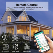 ZigBee 16A SM-SO306-M 4 Holes + 2 USB Multi-purpose Smart Power Strip(UK Plug)
