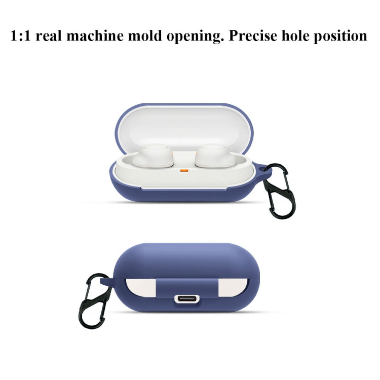 Bluetooth Earphone Silicone Case For Sony WF-C500(Dark Blue)