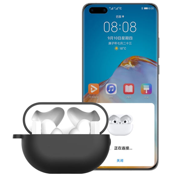 Earphone Silicone Protective Case for Huawei FreeBuds Pro, Type:without Buckle(Blue)