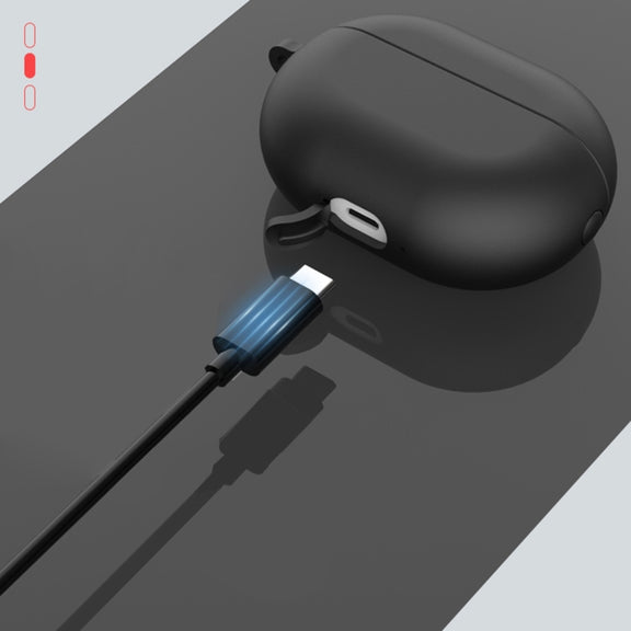 Earphone Silicone Protective Case for Huawei FreeBuds Pro, Type:without Buckle(Black)