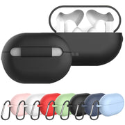 Earphone Silicone Protective Case for Huawei FreeBuds Pro, Type:with Buckle(Black)