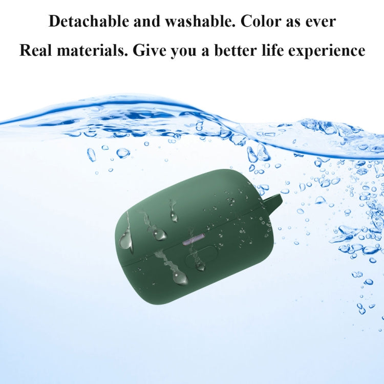 Bluetooth Earphone Silicone Protective Case For Sony LinkBuds WF-L900-2(Dark Green)