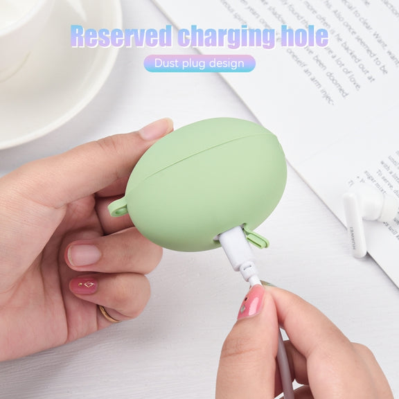 Earphone Liquid Silicone Protective Case For Huawei FreeBuds 5i(Dark Green)