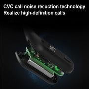 KZ-AZ09 PRO 5.2 Wireless Qualcomm Bluetooth Headset Earhook 5.2 Wireless Qualcomm Bluetooth Module 0.78/0.75 Interface Applicable(Black)