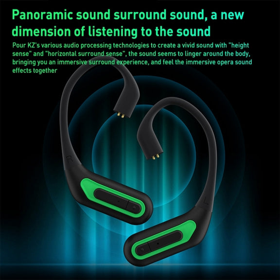 KZ-AZ10 5.2 Wireless Bluetooth Headset 0.75/0.78 Interface Adaptation(Black)