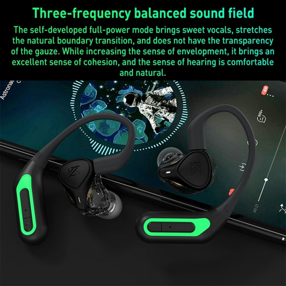 KZ-AZ10 5.2 Wireless Bluetooth Headset 0.75/0.78 Interface Adaptation(Black)