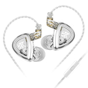 KZ-EDA Balanced Dual Magnetic Dynamic In-Ear Earphone,Length: 1.2m(With Microphone)