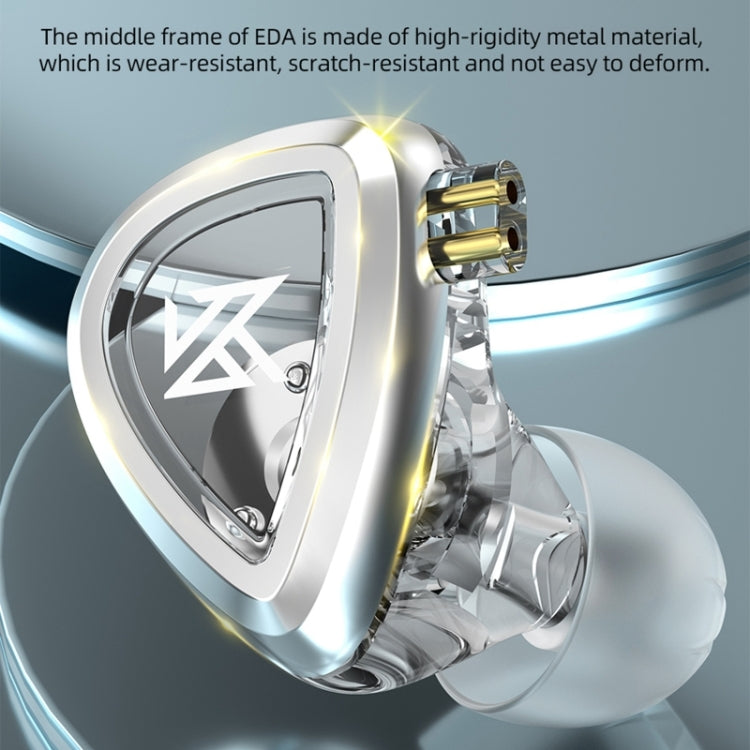 KZ-EDA Balanced Dual Magnetic Dynamic In-Ear Earphone,Length: 1.2m(With Microphone)