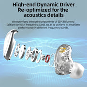 KZ-EDA Balanced Dual Magnetic Dynamic In-Ear Earphone,Length: 1.2m(Without Microphone)