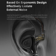 GK G5 1.25m Dynamic Subwoofer HiFi In-Ear Headphones, Style:With Microphone(Silver)