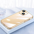 For iPhone 13 SULADA JINGJIA Series Lens Protector PC Phone Case(Gold) - iPhone 13 Cases by SULADA | Online Shopping South Africa | PMC TechLife