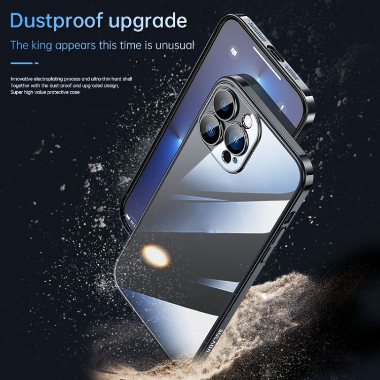For iPhone 13 SULADA JINGJIA Series Lens Protector PC Phone Case(Blue)