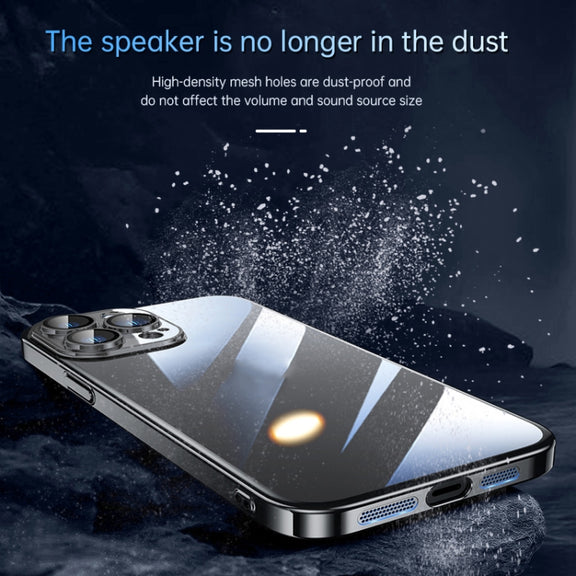For iPhone 13 SULADA JINGJIA Series Lens Protector PC Phone Case(Blue)