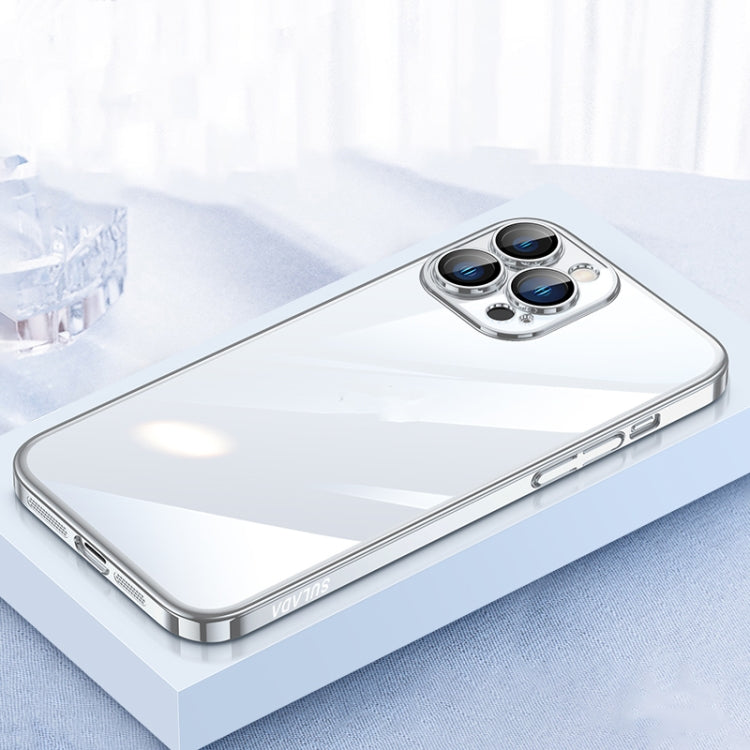 For iPhone 13 Pro SULADA JINGJIA Series Lens Protector PC Phone Case (Silver)