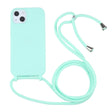 For iPhone 14 Candy Colors TPU Protective Phone Case with Lanyard (Mint Green) - free shipping - PMC TechLife - Order now!