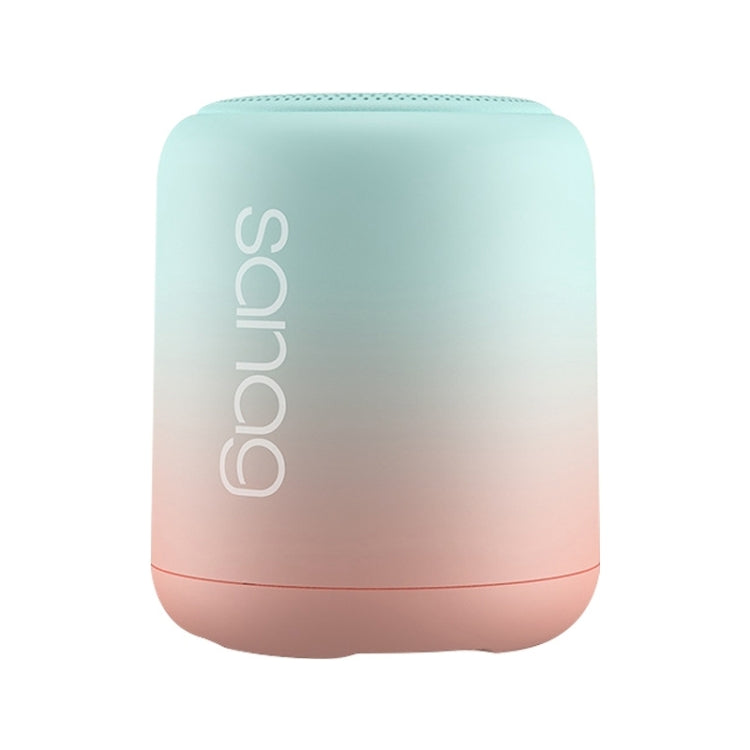 Sanag X6S Outdoor Portable Mini Gradient Bluetooth Speaker(Green Pink)