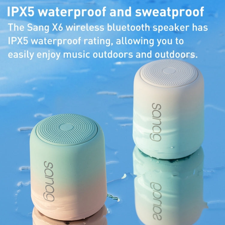 Sanag X6S Outdoor Portable Mini Gradient Bluetooth Speaker(Sky Blue)