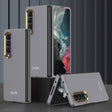 For Samsung Galaxy Z Fold4 GKK Ultra-thin Electroplating Lens Frame Phone Case(Grey) - Galaxy Z Fold4 5G Cases by GKK | Online Shopping South Africa | PMC TechLife | Buy Now Pay Later Mobicred