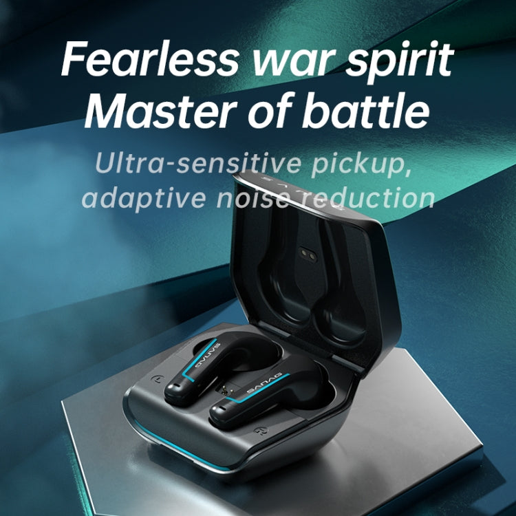 Sanag H2S PRO Stereo Noise Reduction Wireless Bluetooth Game Earphone(Black)