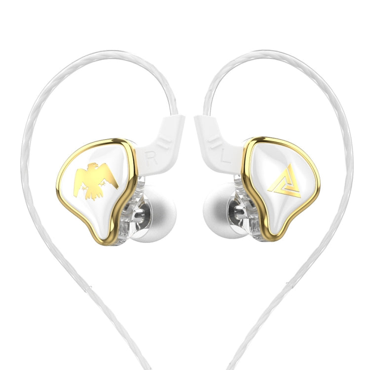 QKZ AK6-Ares Sports In-ear HIFI Wired Control Earphone with Mic(White)