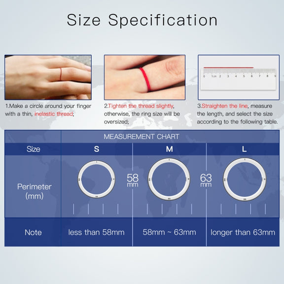 JAKCOM R5 Smart Ring Multifunction Smart Wear Ring, Size:S