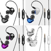 QKZ F910 In-Ear Subwoofer Dual Dynamic Earphone(Purple)