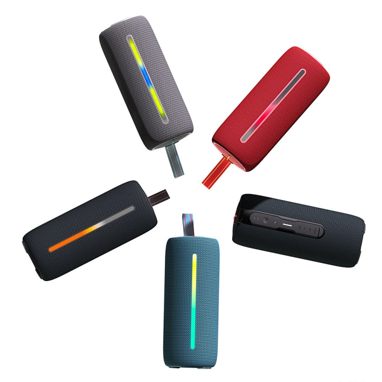 HOPESTAR P37 Outdoor Portable RGB Light Water-resistant Wireless Bluetooth Speaker(Red)