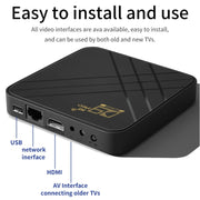 D9 PRO 2.4G/5G WIFI 4K HD Android TV Box, Memory:8GB+128GB(US Plug)