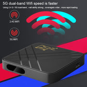 D9 PRO 2.4G/5G WIFI 4K HD Android TV Box, Memory:8GB+128GB(EU Plug)