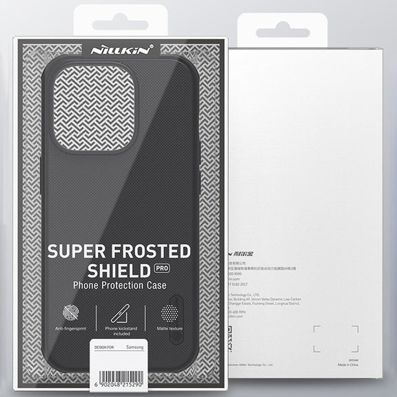 For iPhone 14 NILLKIN Frosted Shield Pro PC + TPU Phone Case (Black)