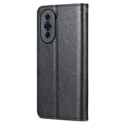 For Huawei nova 10 AZNS Sheepskin Texture Flip Leather Phone Case(Black)