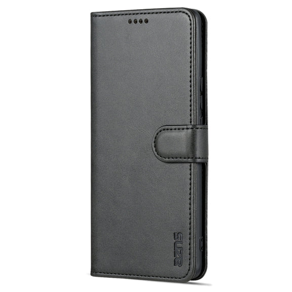 For Huawei nova 10 AZNS Skin Feel Calf Texture Flip Leather Phone Case(Black)