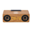 K1 Multifunctional Desktop Wooden Bluetooth Speaker Wireless Loudspeaker(Yellow) - Desktop Speaker by PMC TechLife | Online Shopping South Africa | PMC TechLife