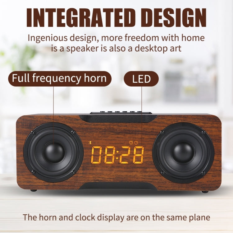 M8C Multifunctional Alarm Clock Bluetooth Speaker(Yellow)