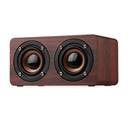 W5+ Wooden Wireless Bluetooth Speaker(Mahogany)