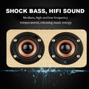W5+ Wooden Wireless Bluetooth Speaker(Mahogany)