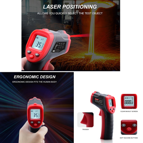 Wintact WT319A -50-400 Celsius LCD Display Infrared Thermometer, Battery Not Included