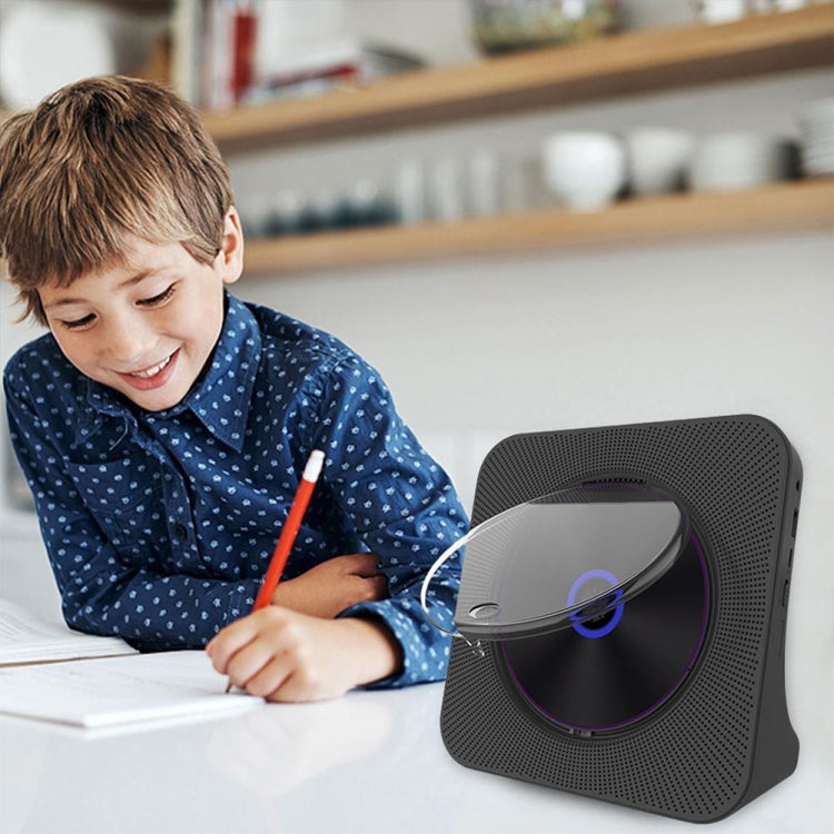 Kecag KC-806 2A Retro Bluetooth Music Disc Album CD Player, Specification:Plug-in Version(Black)