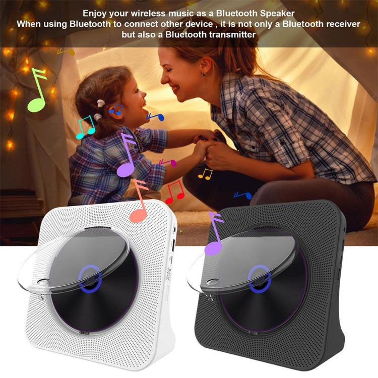 Kecag KC-806 2A Retro Bluetooth Music Disc Album CD Player, Specification:Plug-in Version(Black)