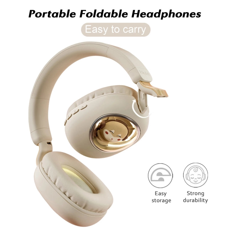 B4 RGB Cartoon Stereo Headset Wireless Bluetooth Headphones(Squirrel)