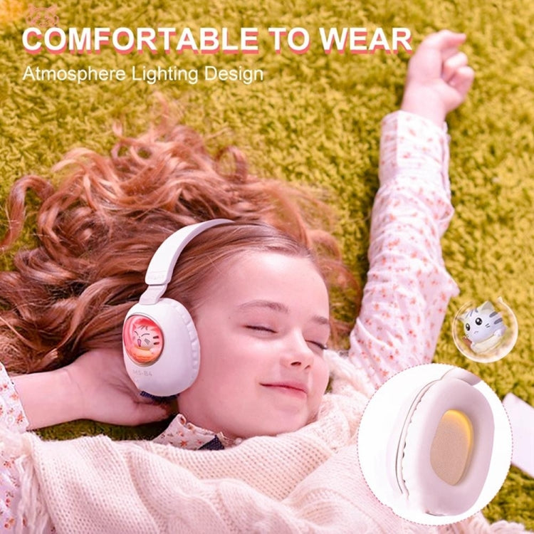 B4 RGB Cartoon Stereo Headset Wireless Bluetooth Headphones(Squirrel)
